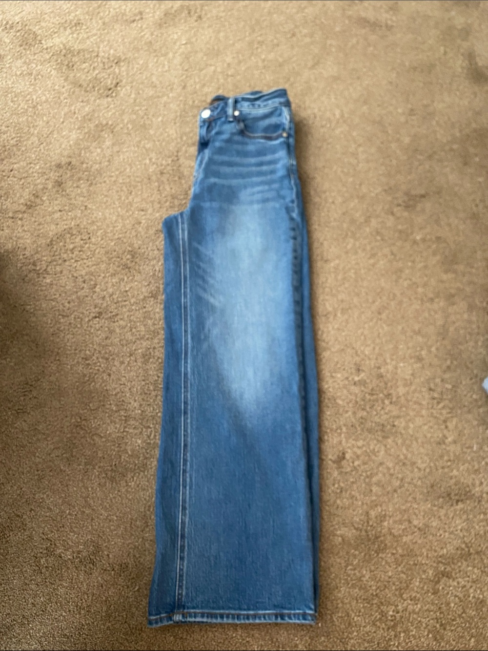 Quince Mid Blue Straight-Leg Women's Jeans